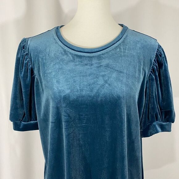 NWOT C Wonder Velveteen Short Sleeve Top - Picture 4 of 6